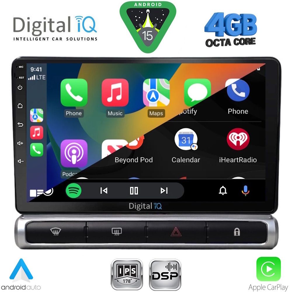 DIGITAL IQ RSG 6093H_CPA (9inc) MULTIMEDIA TABLET for CITROEN C3 - DS3 mod. 2016-2024 with High Version - immagine 3