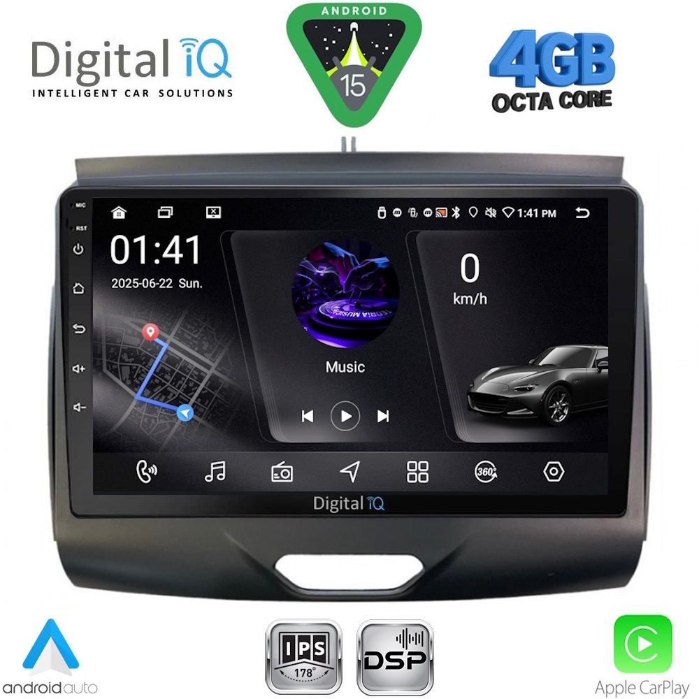 DIGITAL IQ RSG 6172_CPA (9inc) MULTIMEDIA TABLET for FORD RANGER mod. 2015-2018
