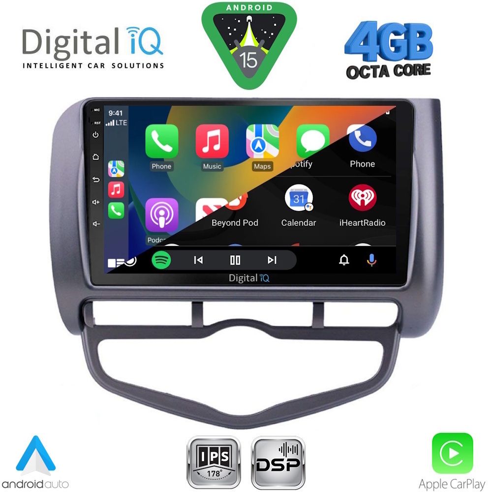DIGITAL IQ RSG 6210_CPA CLIMA (9inc) MULTIMEDIA TABLET for HONDA JAZZ mod. 2002-2008 - immagine 2