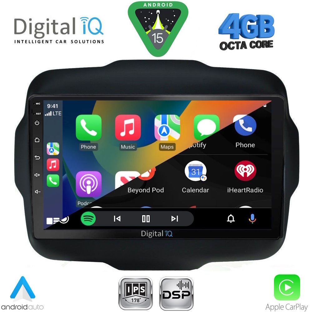 DIGITAL IQ RSG 6290_CPA (9inc) MULTIMEDIA TABLET for JEEP RENEGADE mod. 2014-2025 - immagine 2