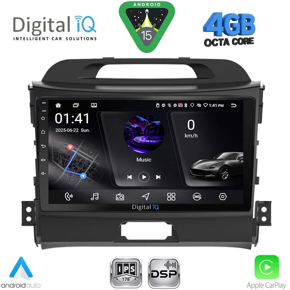 DIGITAL IQ RSG 6320_CPA (9inc) MULTIMEDIA TABLET for KIA SOUL mod. 2008-2013 - immagine 18
