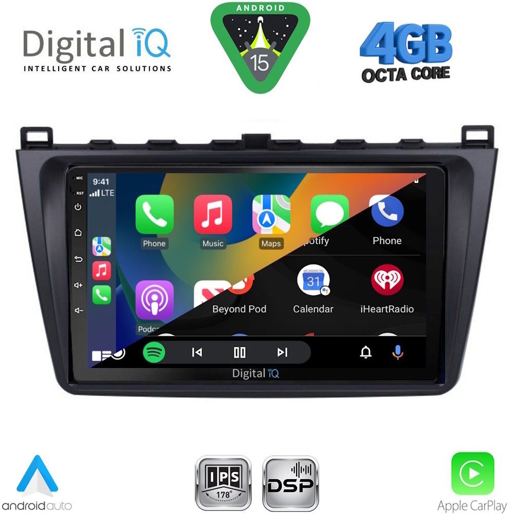 DIGITAL IQ RSG 6377_CPA (9inc) MULTIMEDIA TABLET for MAZDA 6 mod. 2008-2012 - immagine 2