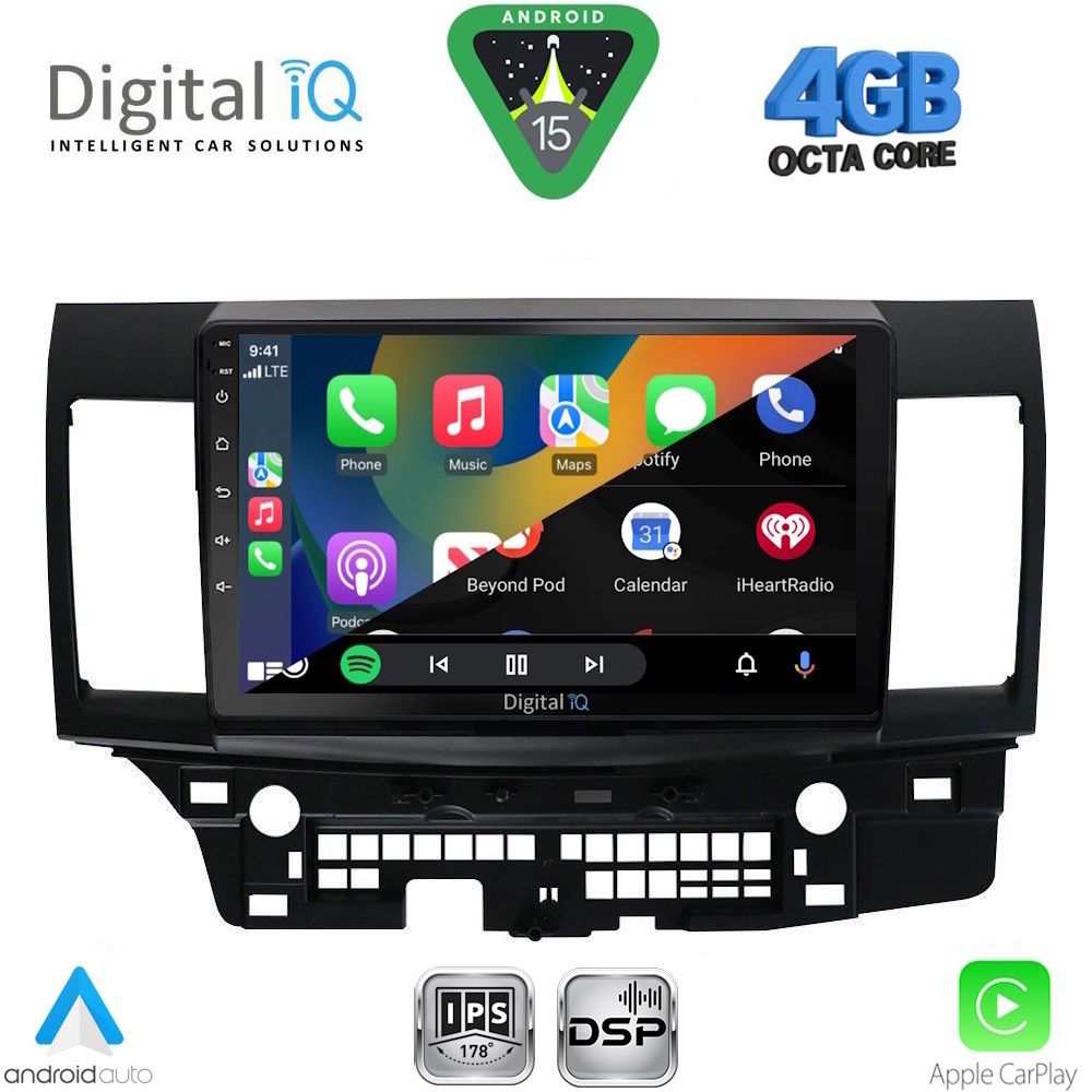 DIGITAL IQ RSG 6434_CPA (10inc) MULTIMEDIA TABLET for MITSUBISHI LANCER mod. 2008-2017 - immagine 2