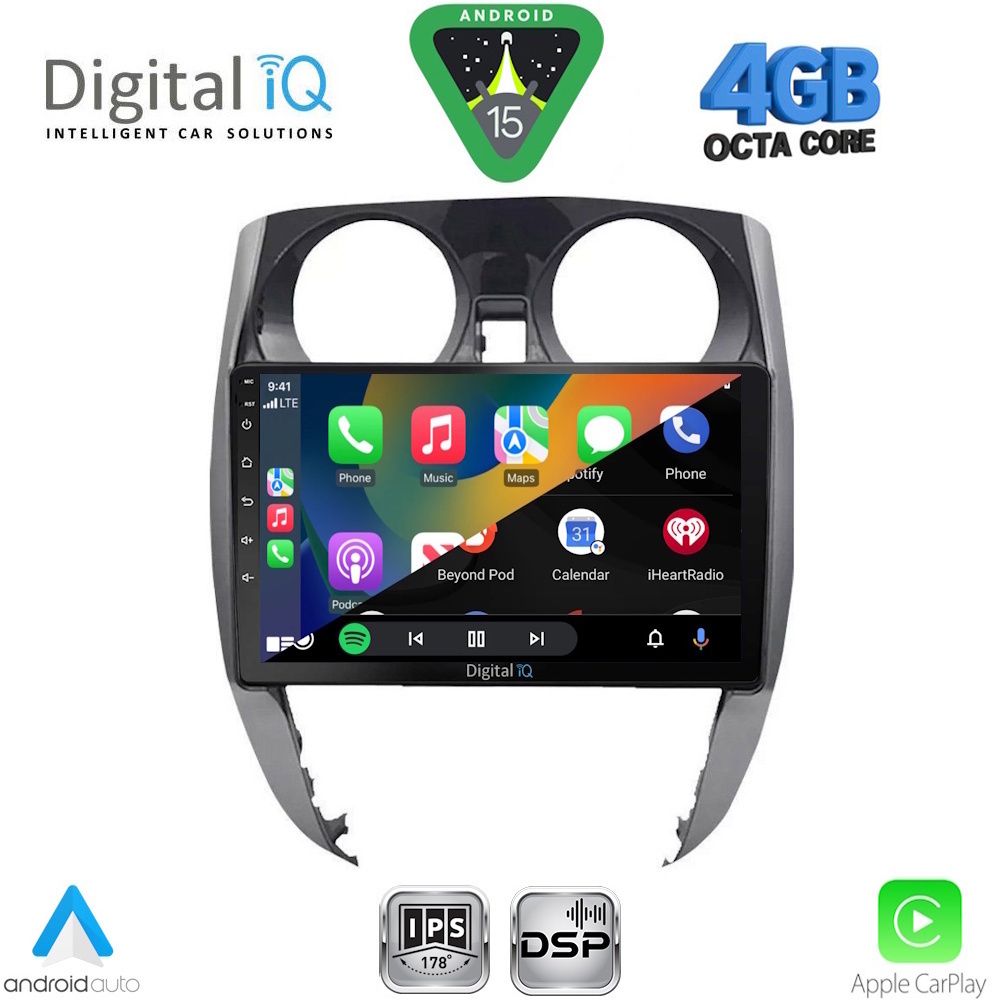 DIGITAL IQ RSG 6464_CPA (10inc) MULTIMEDIA TABLET for NISSAN NOTE mod. 2012-2020 - immagine 2