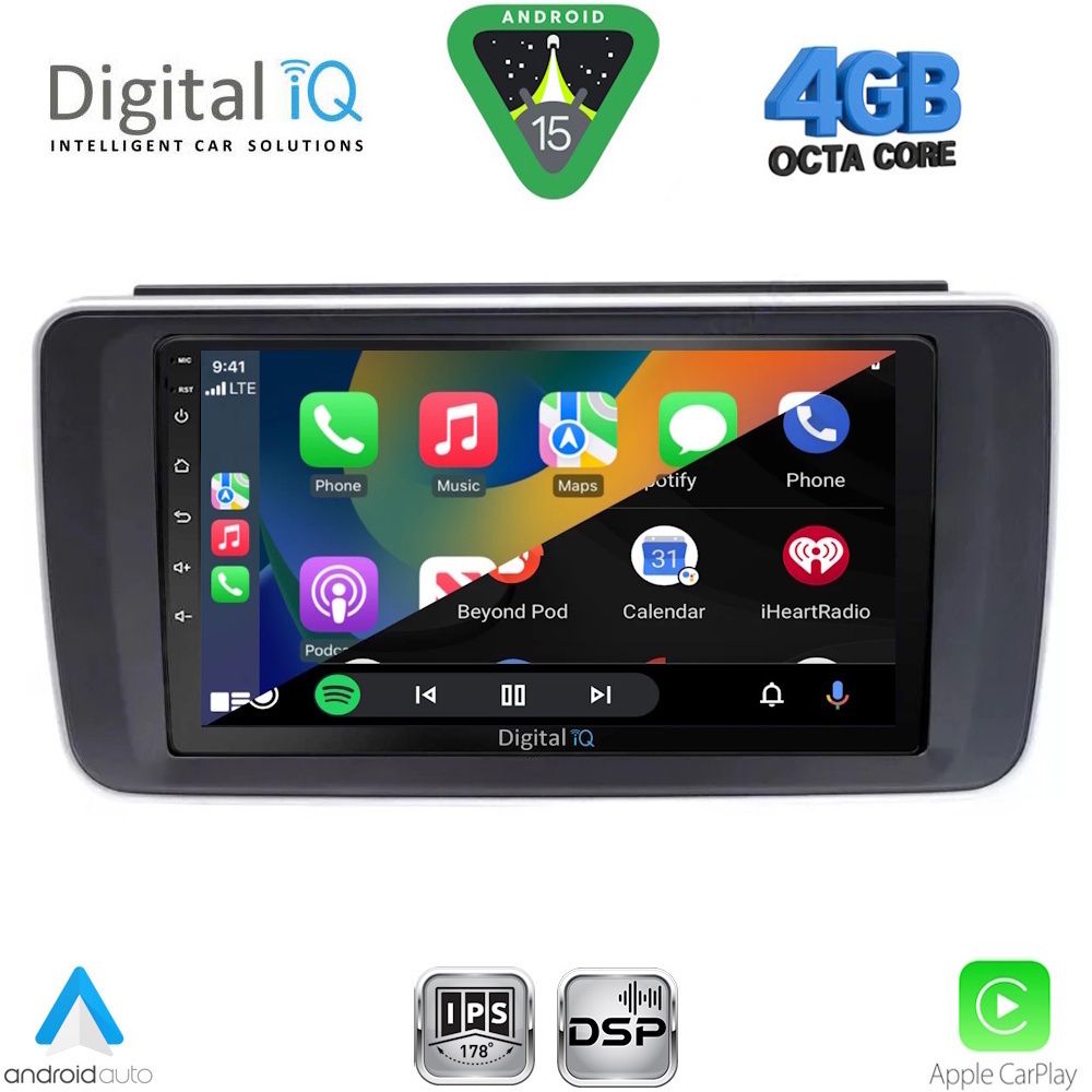 DIGITAL IQ RSG 6473_CPA (9inc) MULTIMEDIA TABLET for NISSAN LEAF mod. 2018-2026 - immagine 2