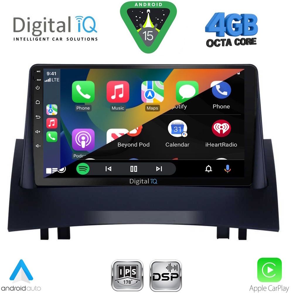 DIGITAL IQ RSG 6555_CPA (9inc) MULTIMEDIA TABLET for RENAULT MEGANE 2 mod. 2002-2008 - immagine 2