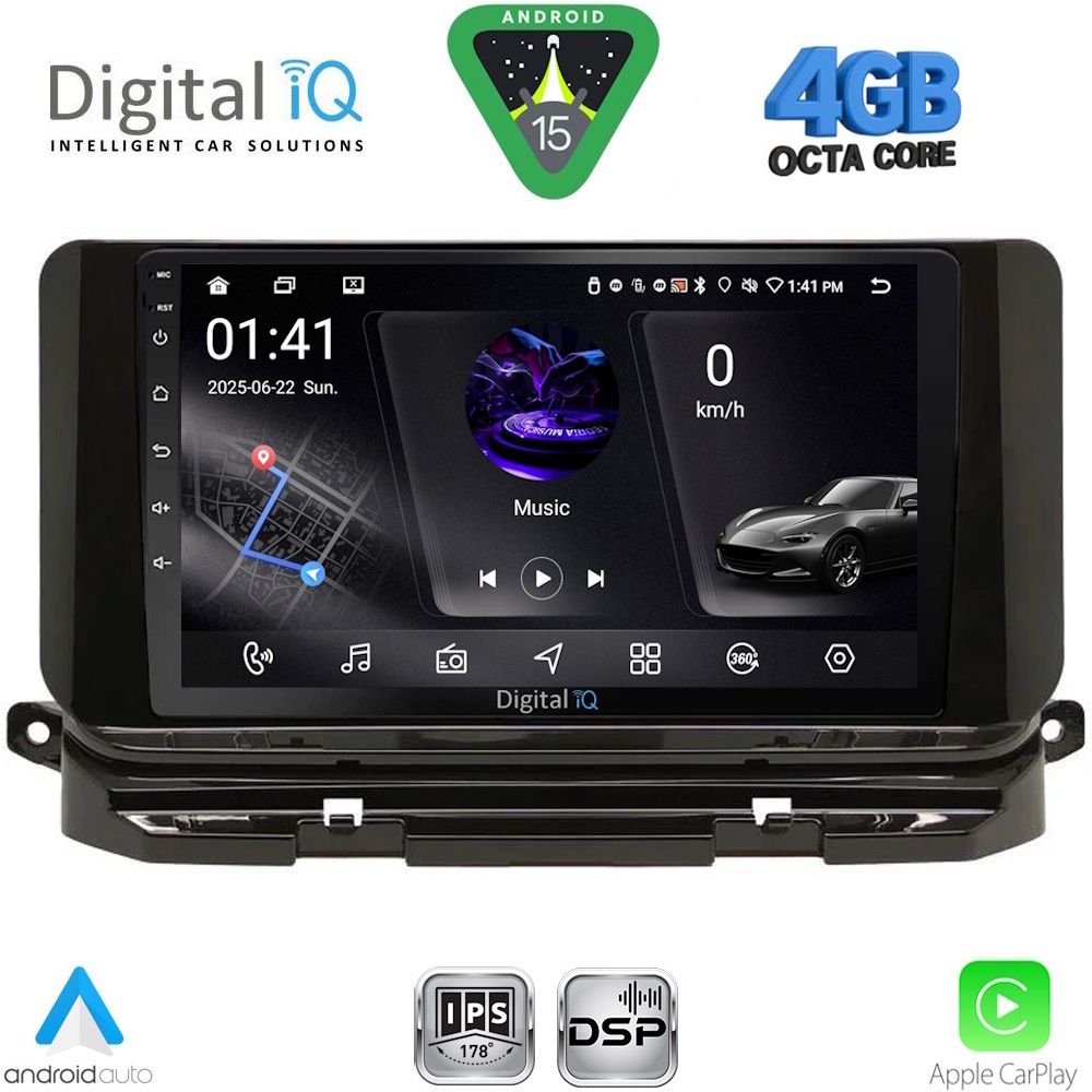 DIGITAL IQ RSG 6598_CPA (10inc) MULTIMEDIA TABLET for SKODA OCTAVIA 8 mod. 2021-2026