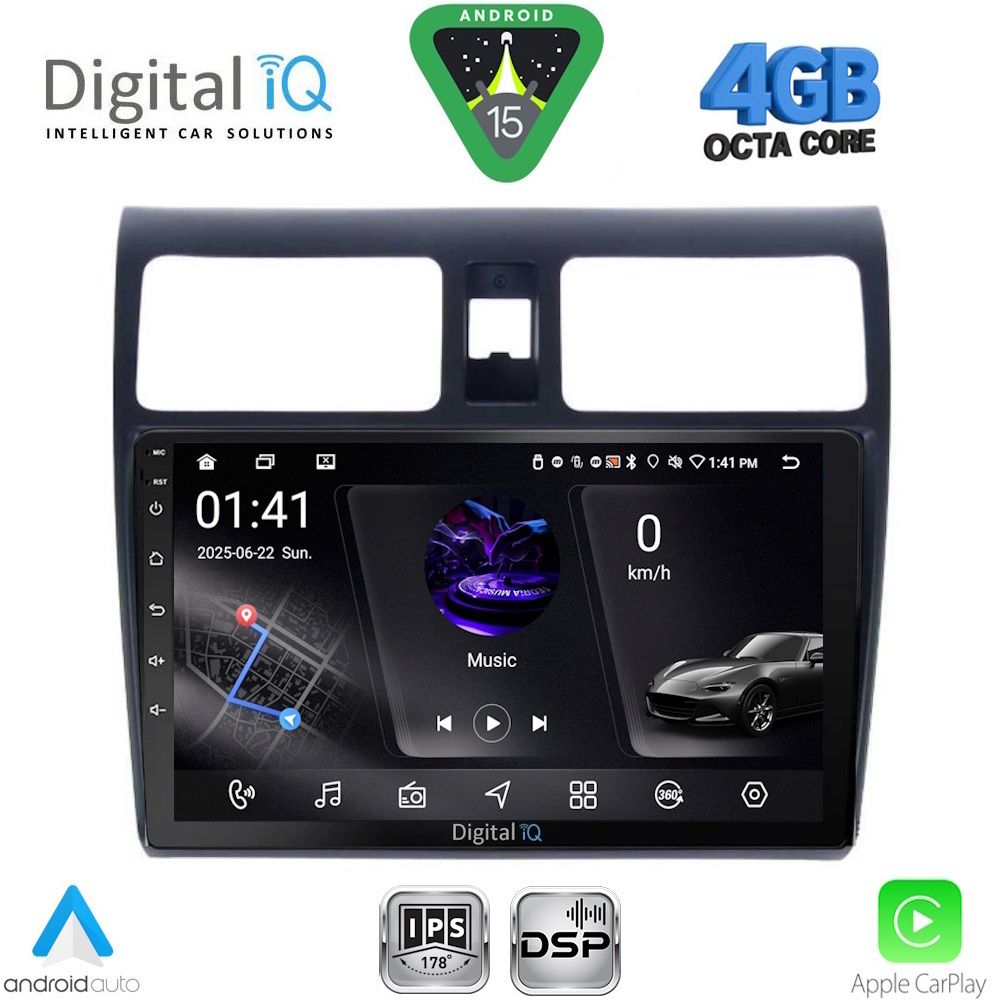 DIGITAL IQ RSG 6684_CPA (10inc) MULTIMEDIA TABLET for SUZUKI SWIFT mod. 2005-2011