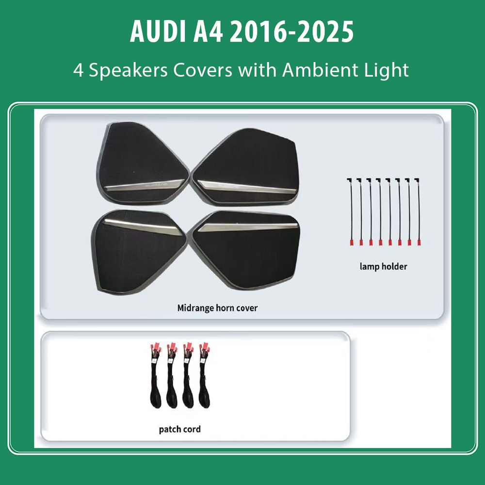 DIQ AMBIENT AUDI A4 ADPJ19 (Digital iQ Ambient Light for AUDI A4 mod. 2016-2025, 4 Speakers Covers)