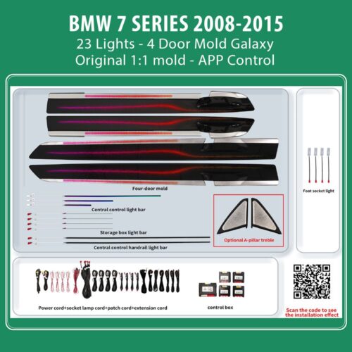 DIQ AMBIENT BMW S.7 BM14X (Digital iQ Ambient Light for BMW Series 7 (F01 - F02) mod. 2008-2015 with 23 Lights