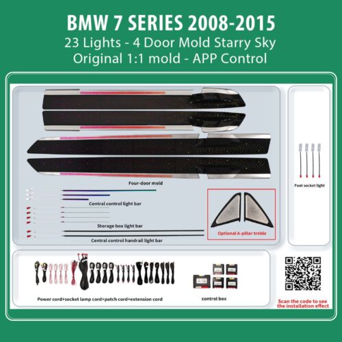 DIQ AMBIENT BMW S.7 BM14Y (Digital iQ Ambient Light for BMW Series 7 (F01 - F02) mod. 2008-2015 with 23 Lights