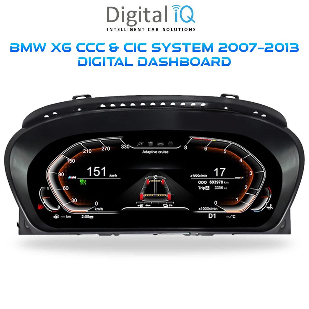 DIGITAL IQ DDD 977_DC (12.3in) DIGITAL INSTRUMENT CLUSTER for BMW X6 (E71) mod. 2007-2013 with CCC-CIC - WEXML.GR