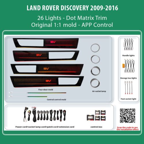DiQ AMBIENT LAND ROVER DISCOVERY LR11M26 (Digital iQ Ambient Light for LAND ROVER DISCOVERY mod. 2009-2016 with 26 Lights