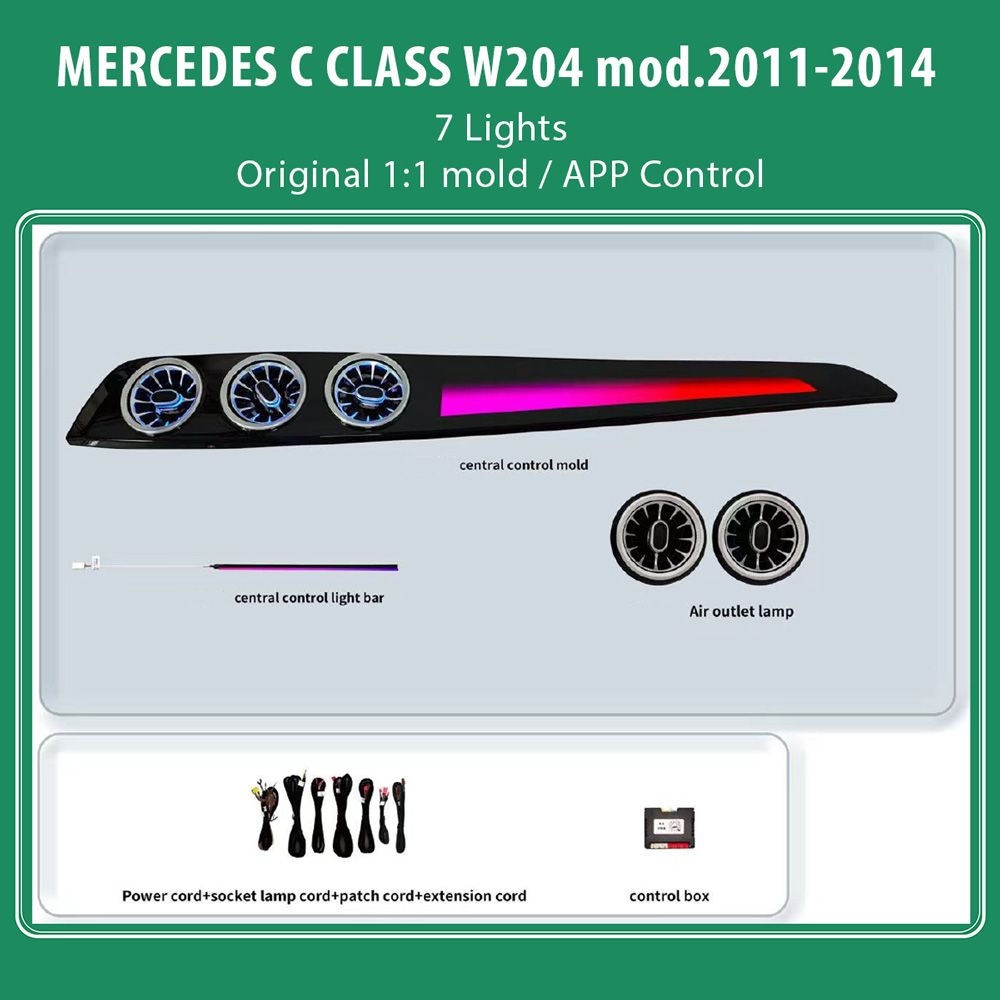 DIQ AMBIENT MERCEDES C BC17D3 (Digital iQ Ambient Light for Mercedes C (W204) mod. 2011-2014 with 7 Lights) - WEXML.GR
