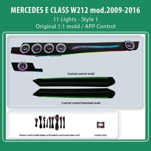 DIQ AMBIENT MERCEDES E (W212) BW212L11S1 (Digital iQ Ambient Light for Mercedes E (W212) mod. 2009-2016 with 11 Lights Style 1) - WEXML.GR