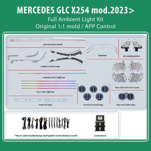 DIQ AMBIENT MERCEDES GLC (X254) BC09M9 (Digital iQ Ambient Light for Mercedes GLC (X254)  mod. 2023+ FULLKIT ) - WEXML.GR