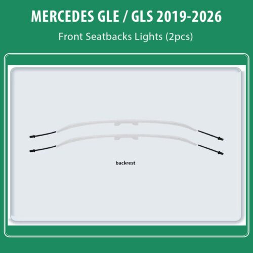 DIQ AMBIENT MERCEDES GLE FRONT SEATBACK (Digital iQ Ambient Light for MERCEDES GLE mod. 2019-2026
