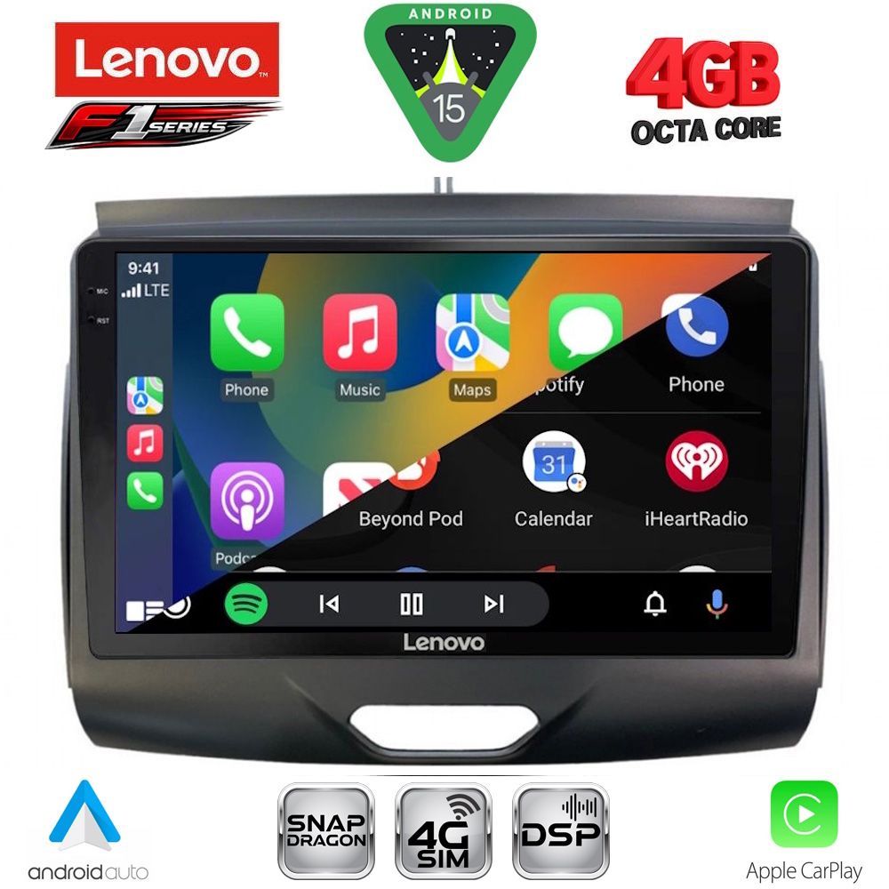 LENOVO SSQ 9172B_CPA (9inc) MULTIMEDIA TABLET for FORD RANGER mod. 2015-2018 - immagine 3