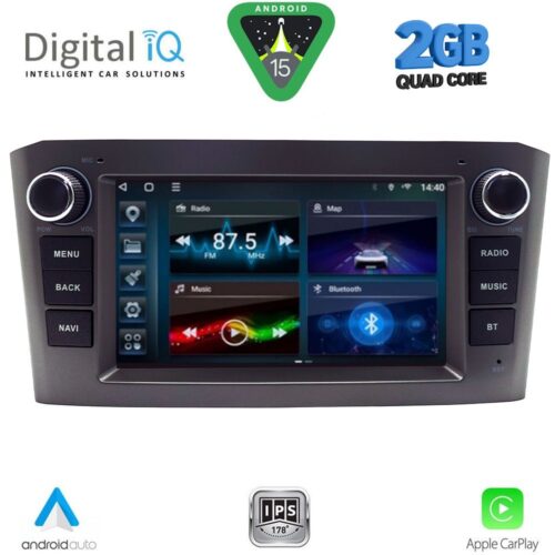 DIGITAL IQ BLD 209BL_CPA (7" DECK) MULTIMEDIA OEM for TOYOTA AVENSIS (T27) mod. 2009-2016 (BLACK) - WEXML.GR