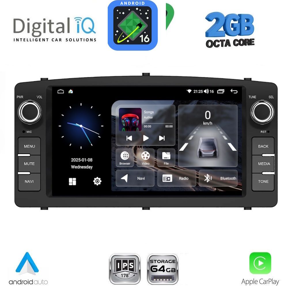 DIGITAL IQ BLE 310_CPA (7" DECK) MULTIMEDIA OEM for TOYOTA COROLLA mod. 2000-2006 - WEXML.GR