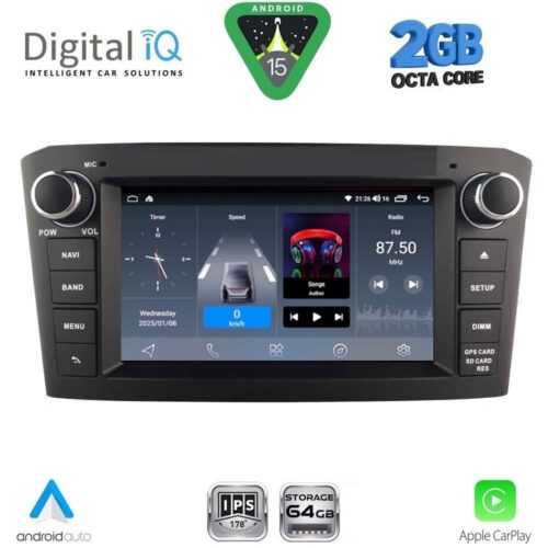 DIGITAL IQ BLE 309BL_CPA (7" DECK) MULTIMEDIA OEM for TOYOTA AVENSIS (T27) mod. 2009-2016 (BLACK) - WEXML.GR