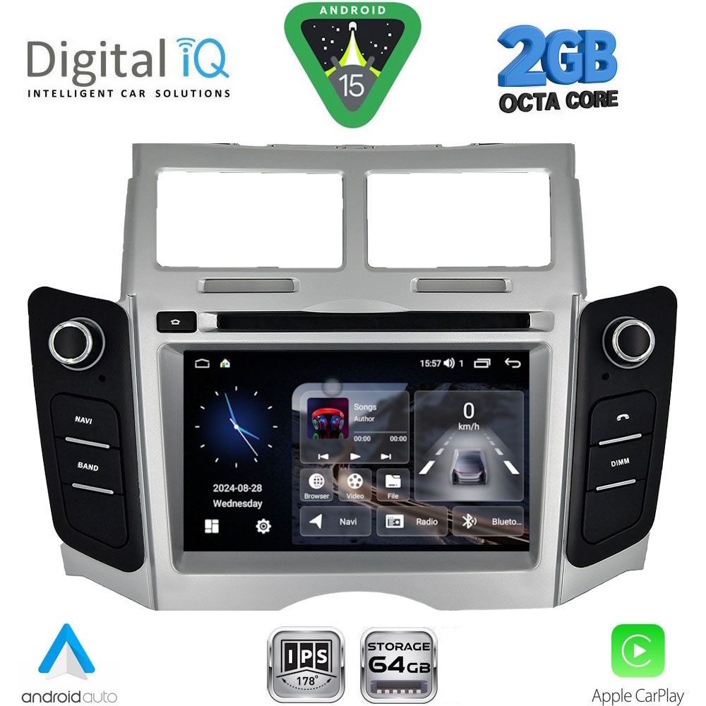 DIGITAL IQ BLE 329_CPA (7" DECK) MULTIMEDIA SYSTEM for TOYOTA YARIS mod. 2006-2011 - WEXML.GR