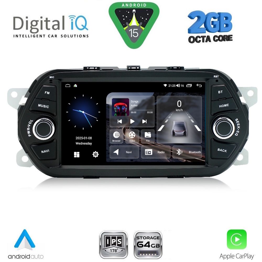 DIGITAL IQ BLE 355_CPA (7" DECK) MULTIMEDIA OEM for FIAT TIPO mod. 2015-2023 - WEXML.GR