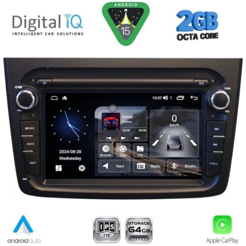 DIGITAL IQ BLE 357BL_CPA (7" DECK) MULTIMEDIA SYSTEM for ALFA ROMEO MITO mod. 2008-2018 (BLACK) - WEXML.GR