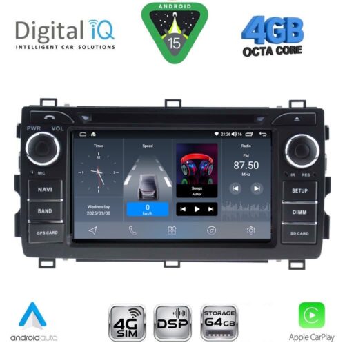 DIGITAL IQ BLG 408_CPA (7″ DECK) MULTIMEDIA OEM for TOYOTA AURIS mod. 2012-2015 - WEXML.GR