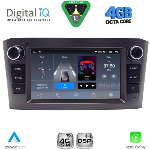 DIGITAL IQ BLG 409BL_CPA (7″ DECK) MULTIMEDIA OEM for TOYOTA AVENSIS (T27) mod. 2009-2016 (BLACK) - WEXML.GR