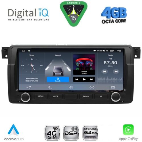 DIGITAL IQ BLG 453_CPA (8.8" DECK) MULTIMEDIA SYSTEM for BMW S.3 (E46) mod. 1998-2005 - WEXML.GR