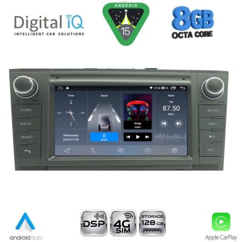 DIGITAL IQ BLM 509GR_CPA (7" DECK) MULTIMEDIA OEM for TOYOTA AVENSIS (T27) mod. 2009-2016 (GRAY) - WEXML.GR