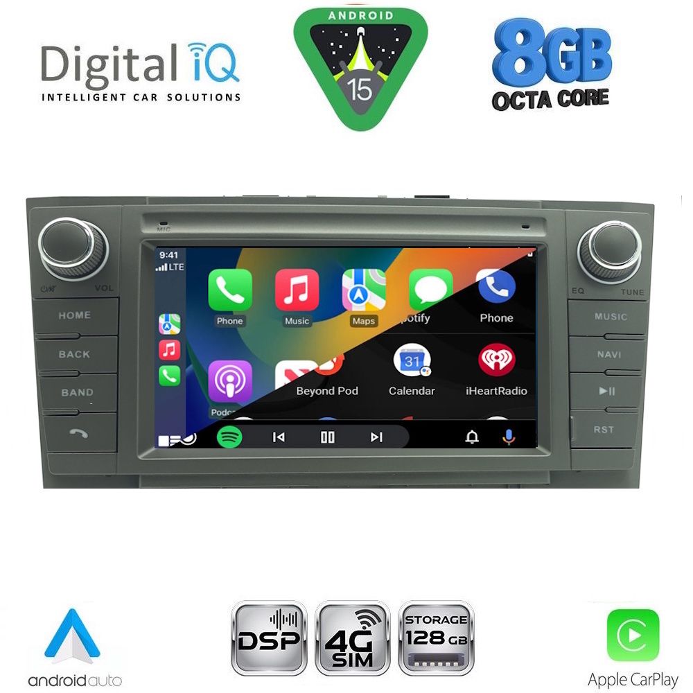 DIGITAL IQ BLM 509GR_CPA (7" DECK) MULTIMEDIA OEM for TOYOTA AVENSIS (T27) mod. 2009-2016 (GRAY) - immagine 2