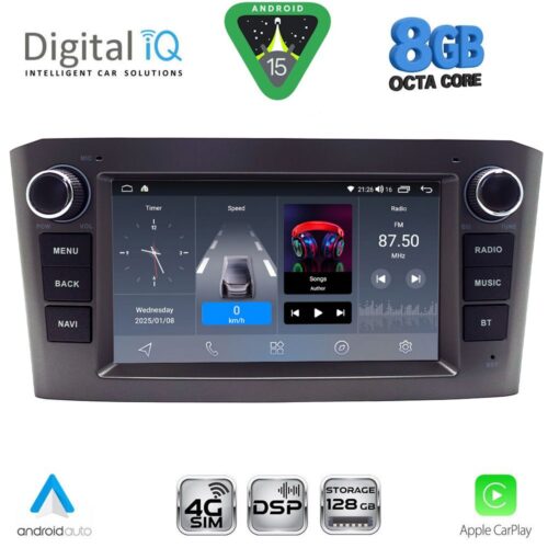 DIGITAL IQ BLM 509BL_CPA (7" DECK) MULTIMEDIA OEM for TOYOTA AVENSIS (T27) mod. 2009-2016 (BLACK) - WEXML.GR
