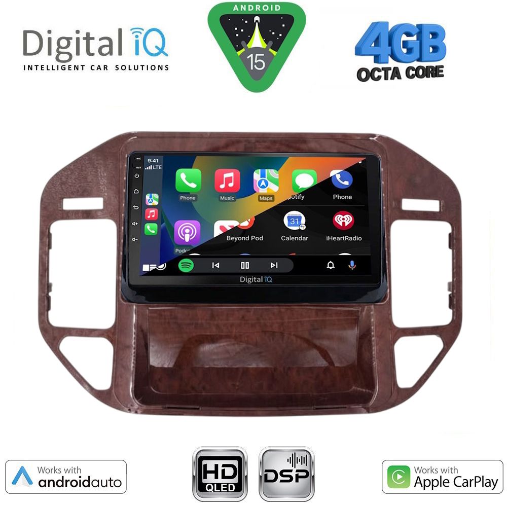 DIGITAL IQ BXF 16444BR_CPAA (9inc) MULTIMEDIA TABLET for MITSUBISHI PAJERO mod. 1999-2006 - immagine 2