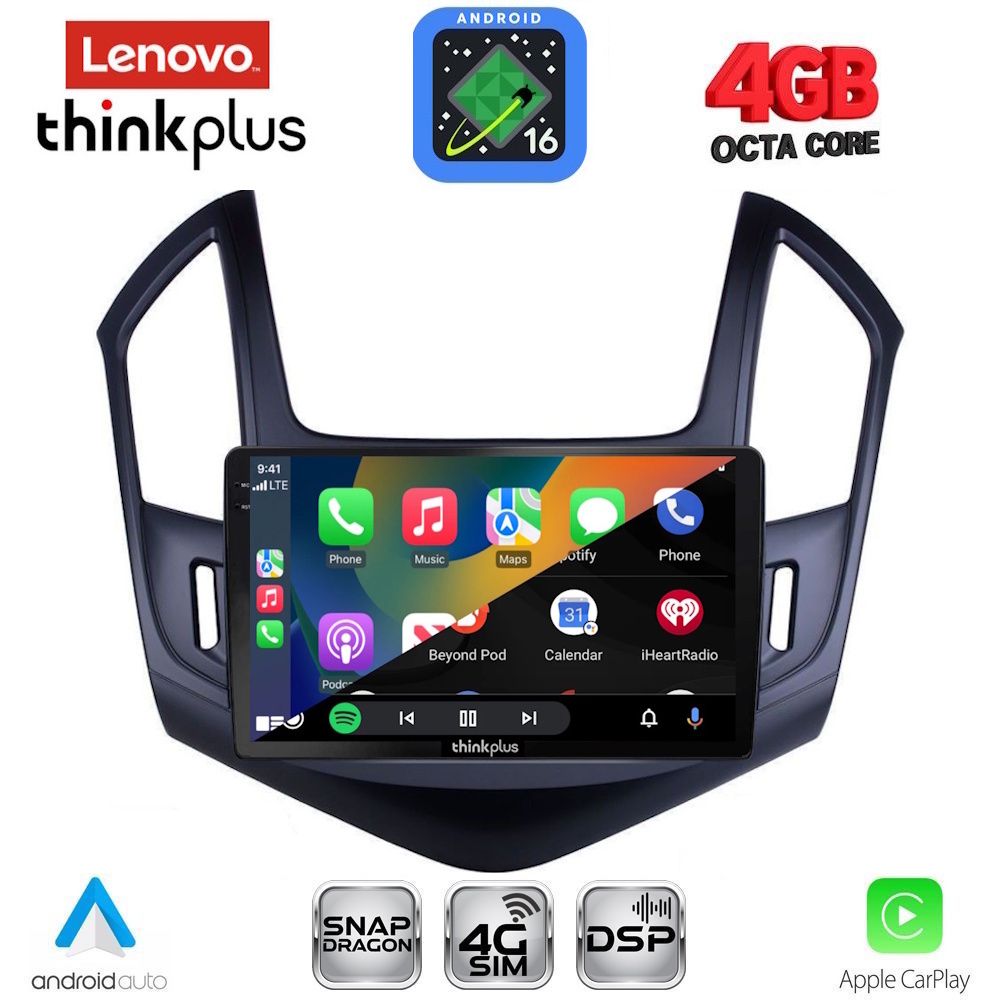 LENOVO LTG 7077_CPA (9inc) MULTIMEDIA TABLET for CHEVROLET CRUZE mod. 2013-2015 - immagine 3