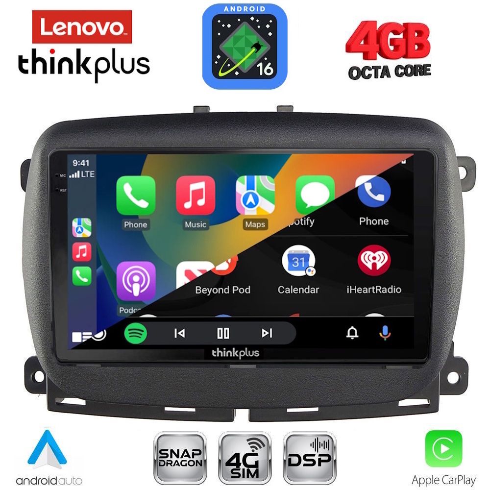 LENOVO LTG 7131_CPA (9inc) MULTIMEDIA TABLET for FIAT 500 mod. 2016-2025 - immagine 3