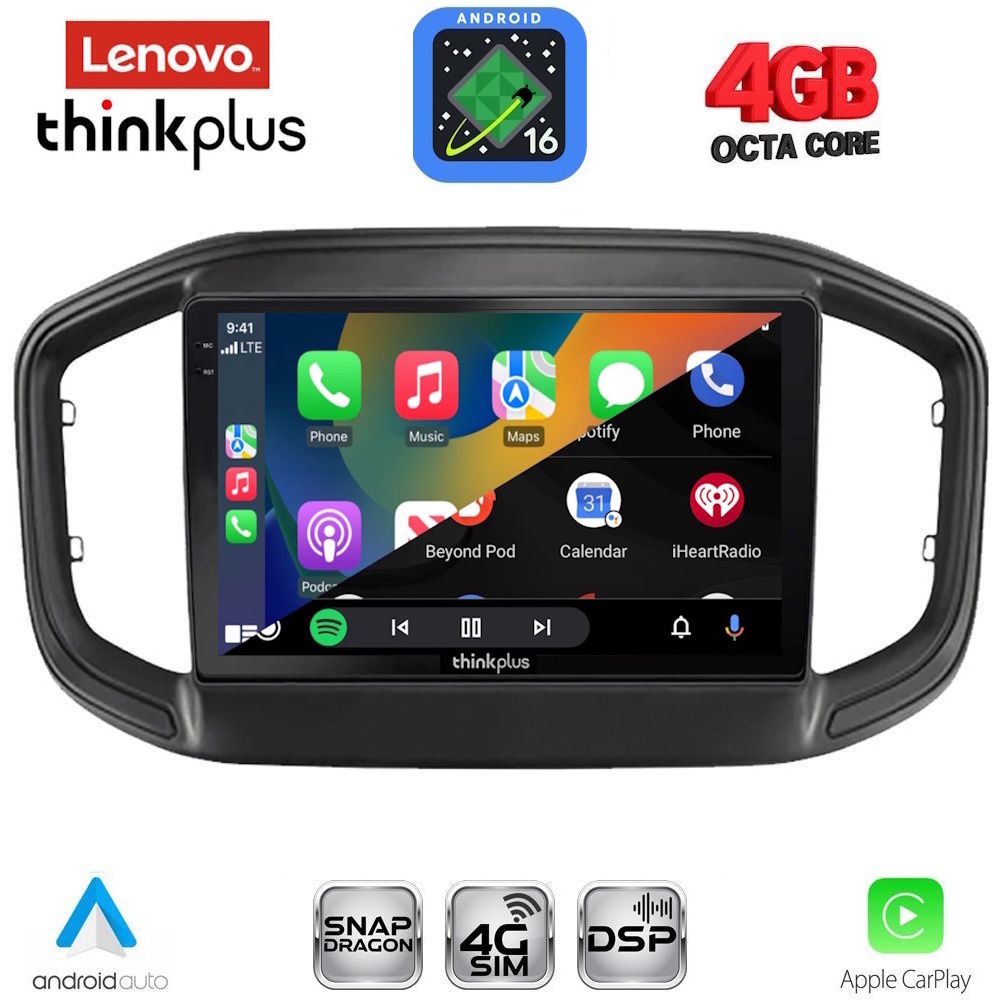 LENOVO LTG 7147_CPA (9inc) MULTIMEDIA TABLET for FIAT STRADA mod. 2020-2026 - immagine 2