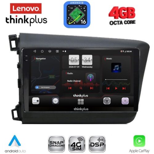 LENOVO LTG 71904D_CPA (9inc) MULTIMEDIA TABLET for HONDA CIVIC  4Doors mod. 2012-2016 - WEXML.GR
