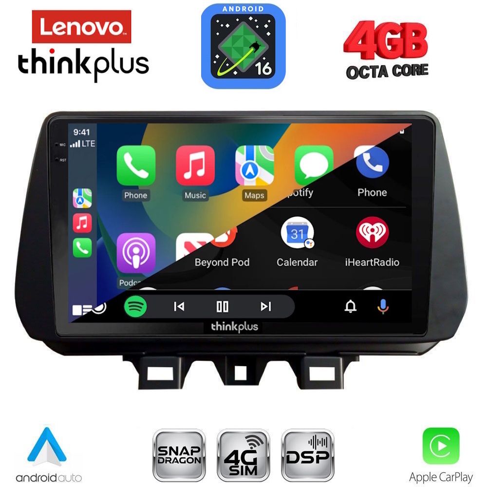 LENOVO LTG 7244_CPA (9inc) MULTIMEDIA TABLET for HYUNDAI TUCSON mod. 2019-2023 - immagine 2
