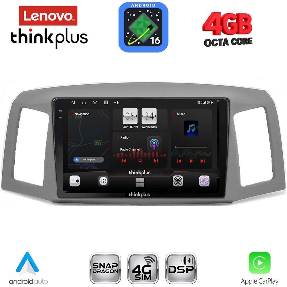 LENOVO LTG 7281_CPA (10inc) MULTIMEDIA TABLET for JEEP GRAND CHEROKEE mod. 2005-2007 - WEXML.GR