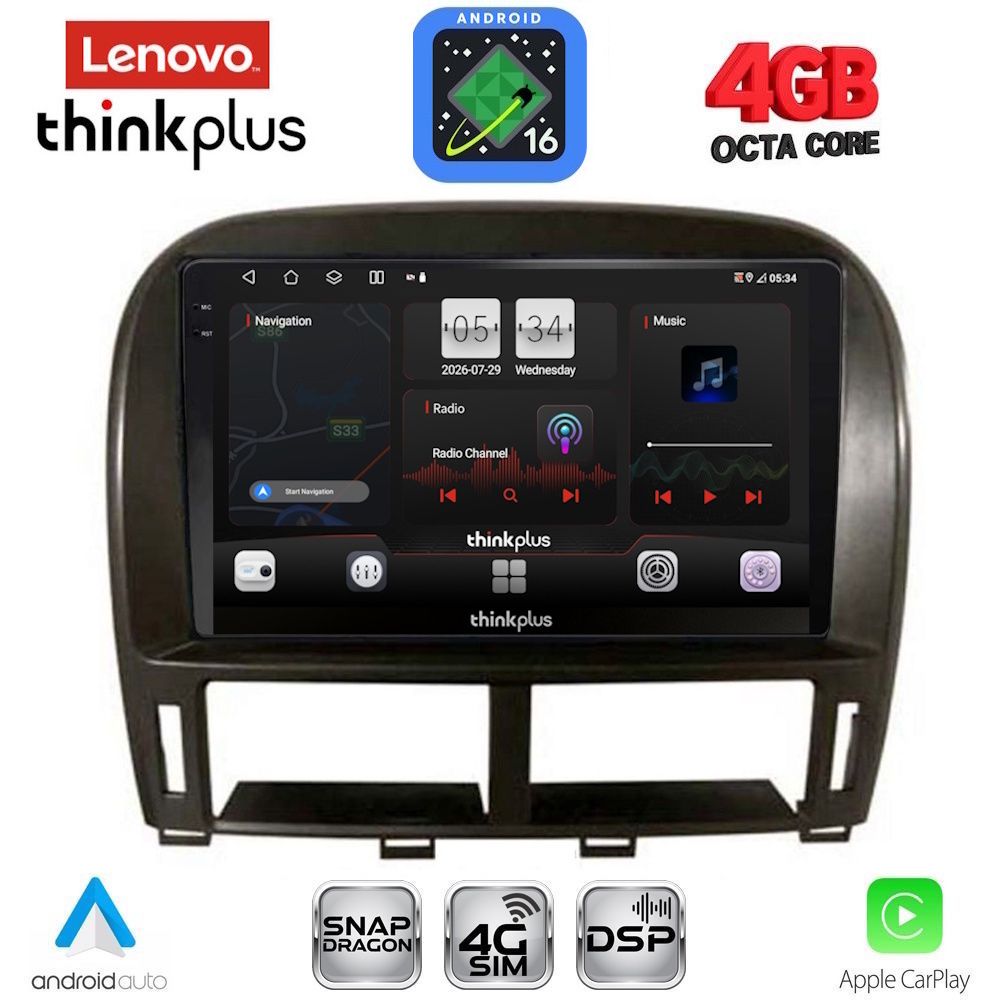 LENOVO LTG 7343_CPA (9inc) MULTIMEDIA TABLET for LEXUS LS 430 – XF 430 mod. 2000-2006 - WEXML.GR