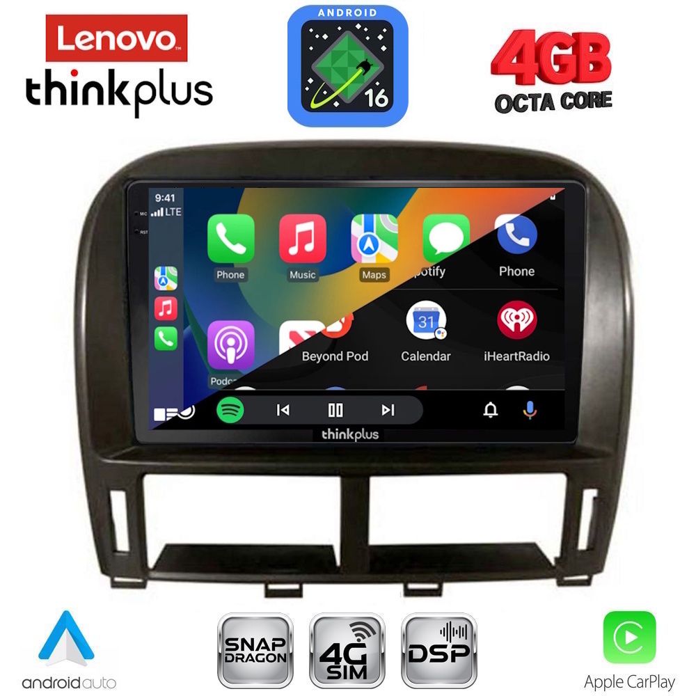 LENOVO LTG 7343_CPA (9inc) MULTIMEDIA TABLET for LEXUS LS 430 – XF 430 mod. 2000-2006 - immagine 2