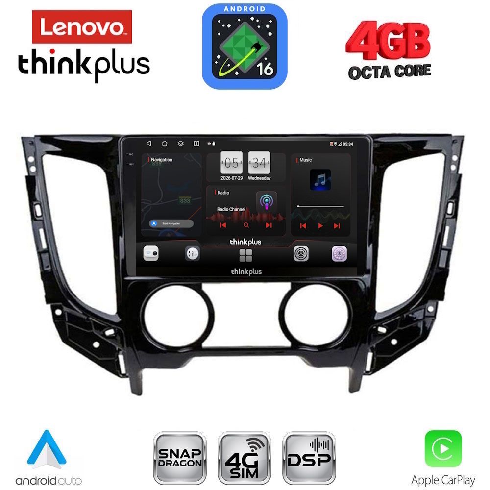 LENOVO LTG 7437AC_CPA (9inc) MULTIMEDIA TABLET for MITSUBISHI L200 mod. 2015-2019 with A/C - WEXML.GR