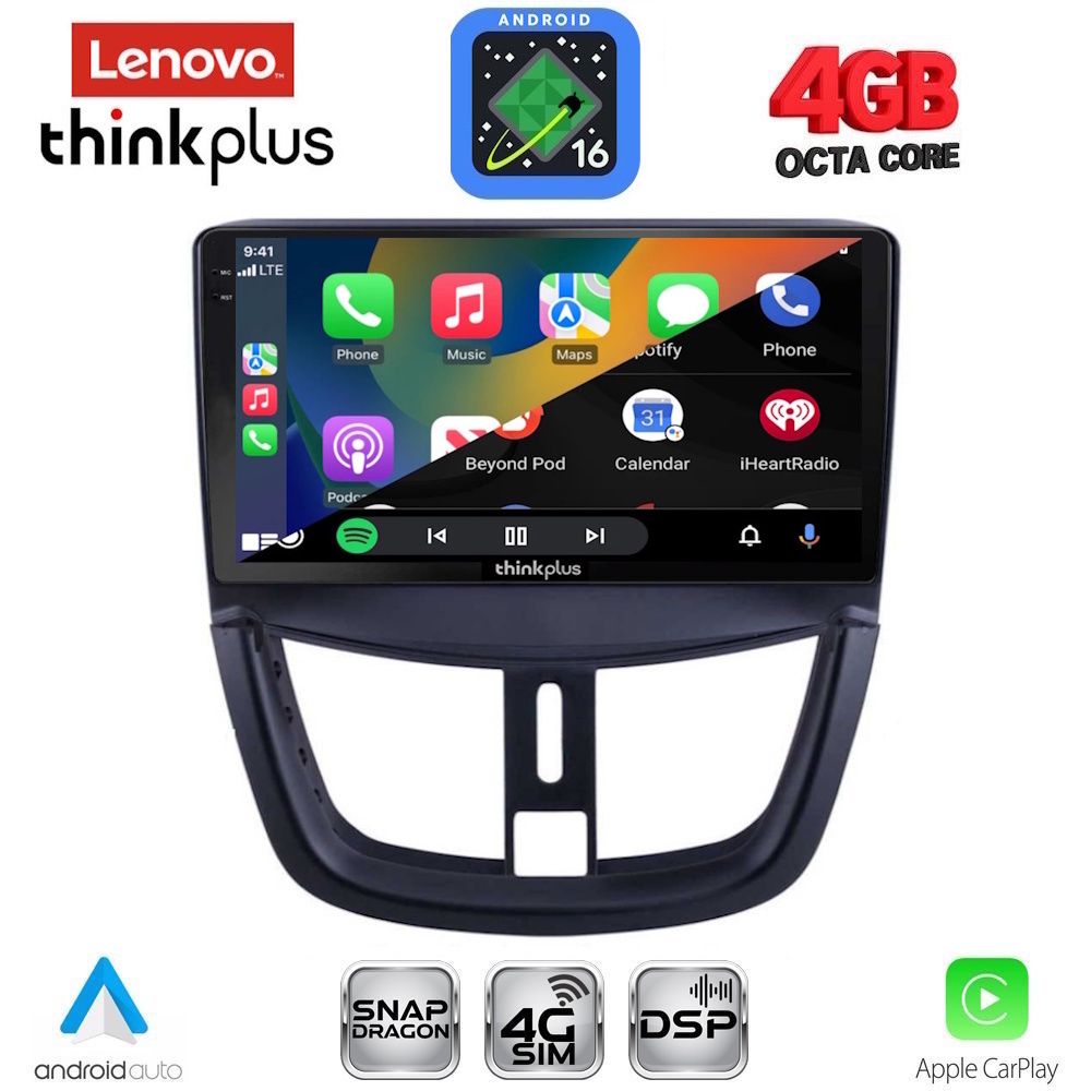 LENOVO LTG 7507_CPA (9inc) MULTIMEDIA TABLET for PEUGEOT 207 mod. 2007-2020 - immagine 2