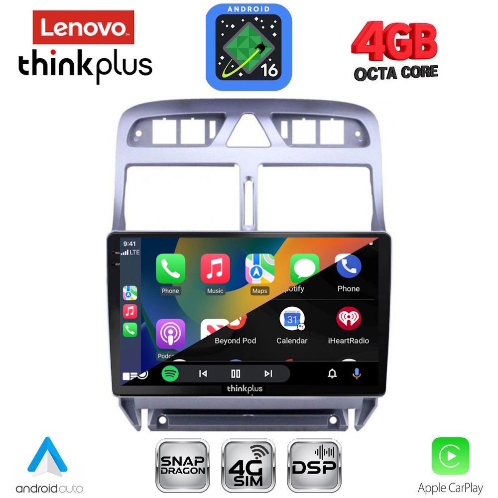 LENOVO LTG 7512_CPA (9inc) MULTIMEDIA TABLET for PEUGEOT 307 mod. 2001-2008 - immagine 2