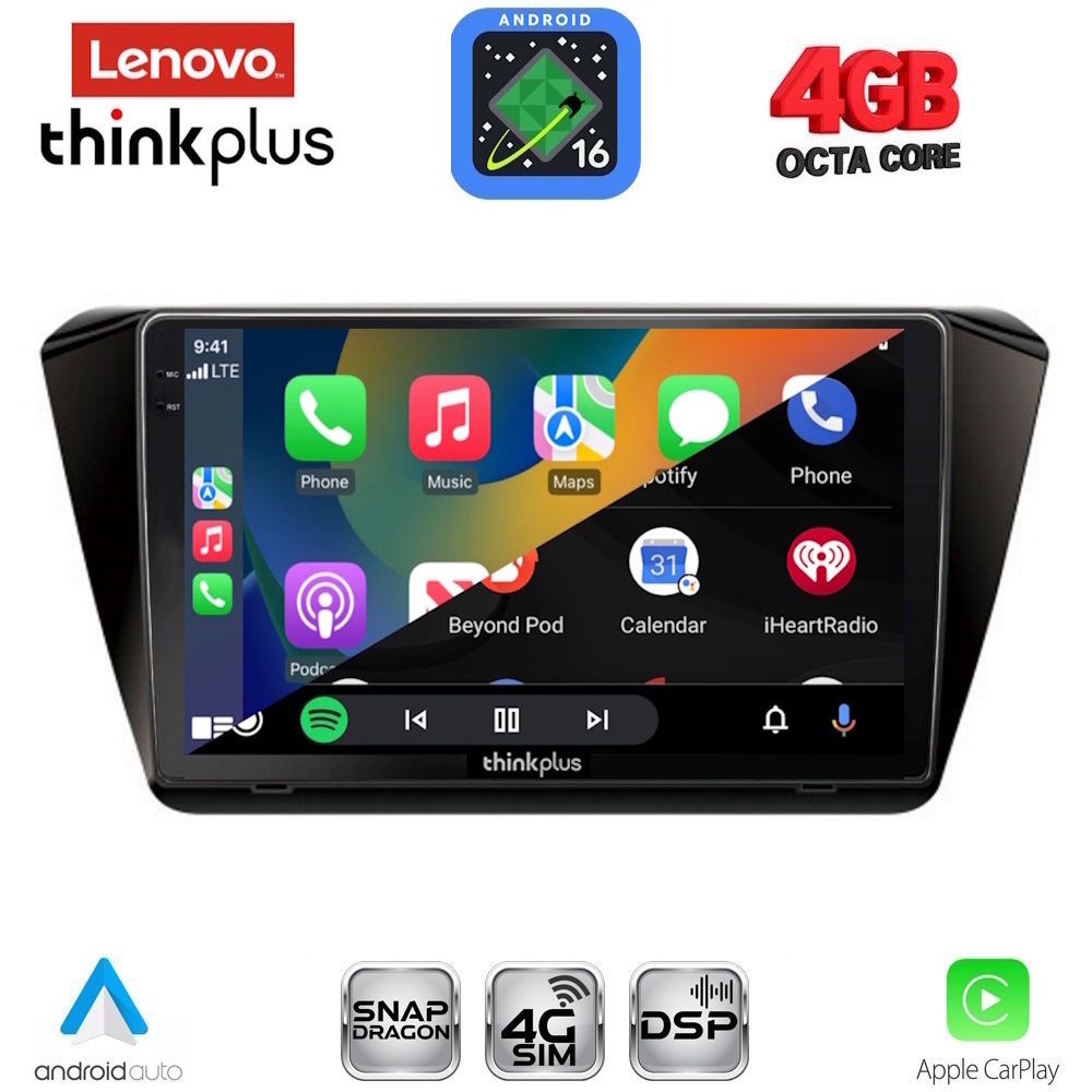 LENOVO LTG 7605_CPA (10inc) MULTIMEDIA TABLET for SKODA SUPERB mod. 2015-2023 - immagine 2