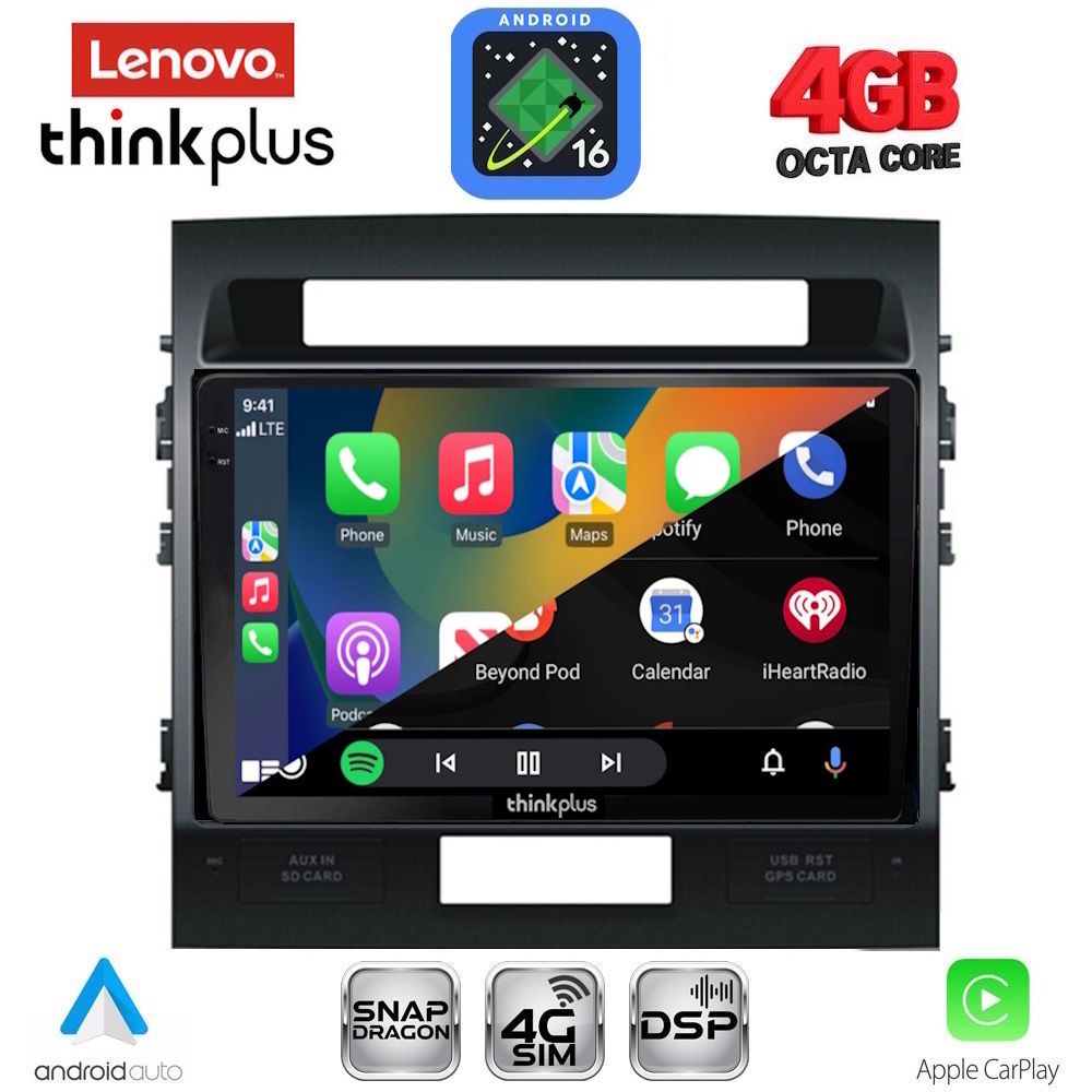 LENOVO LTG 7724_CPA (10inc) MULTIMEDIA TABLET for TOYOTA LAND CRUISER mod. 2008-2015 - immagine 2