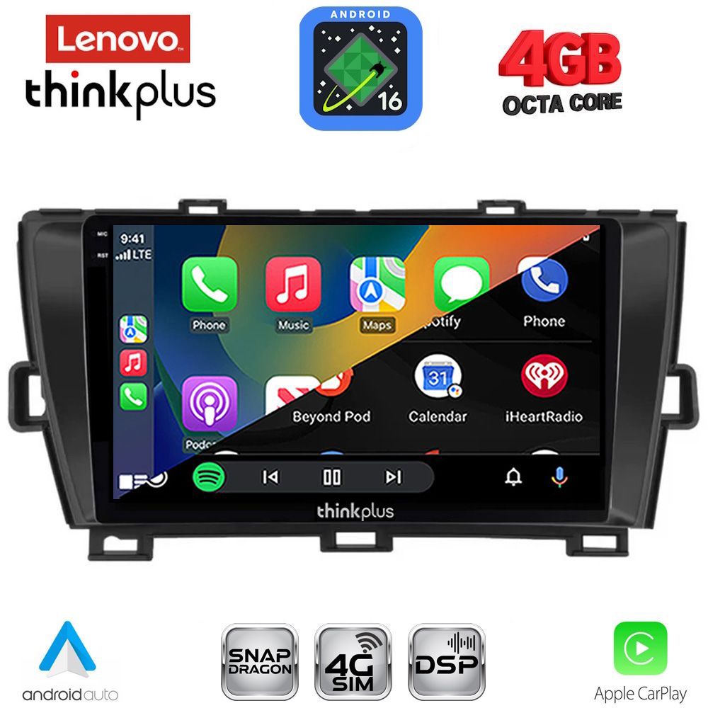 LENOVO LTG 7726BL_CPA (9inc) MULTIMEDIA TABLET for TOYOTA PRIUS mod. 2009-2015 (BLACK) - immagine 2