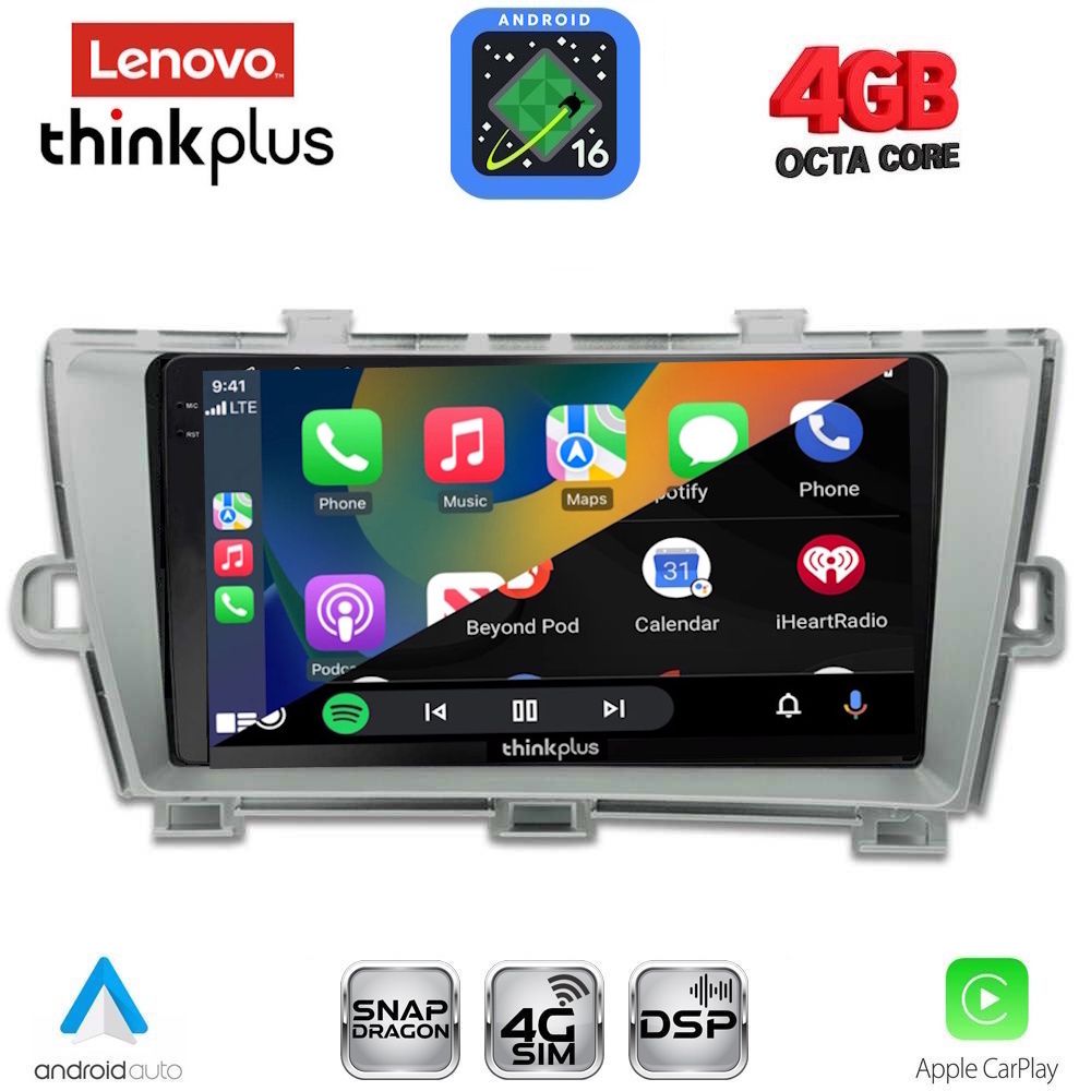 LENOVO LTG 7726SL_CPA (9inc) MULTIMEDIA TABLET for TOYOTA PRIUS mod. 2009-2015 (SILVER) - immagine 2